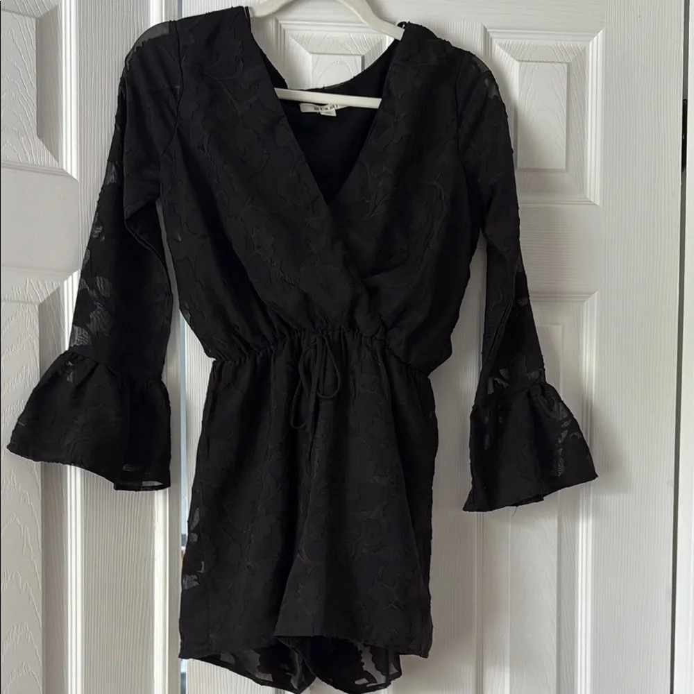 Miami Black Long Sleeve Dress - Picture 1 of 3